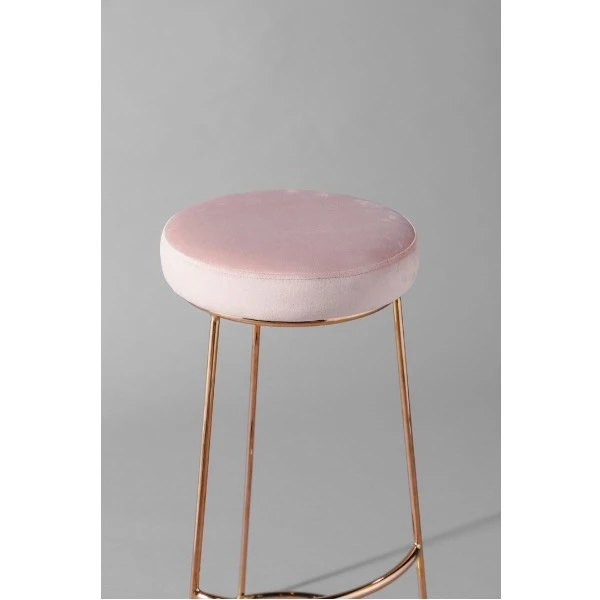 Barkruk Alice + kussen roos