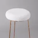 Barkruk Alice + kussen wit